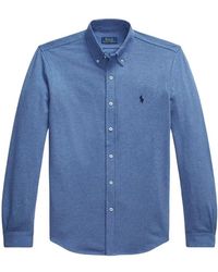Ralph Lauren - Blaues Baumwollhemd Regular Fit - Lyst