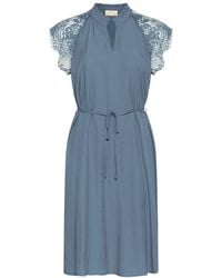 Cream - Kleedjes ,Blauw ,Midi Jurken - Lyst