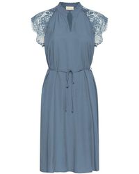 Cream - Kleedjes ,Blauw ,Midi Jurken - Lyst