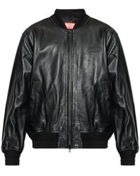 DIESEL - Leather Jackets - Lyst