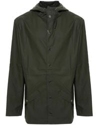 Rains - Jassen ,Groen ,Polyester Waterdichte Jas Met Capuchon - Lyst