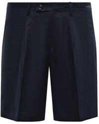 Michael Coal - Korte Broeken ,Blauw ,Katoen Bermuda Con Pences Mc-Harry - Lyst