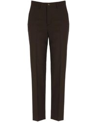 BRIGLIA - Broeken ,Bruin ,Wol Portobellos Broeken - Lyst