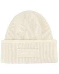 Jacquemus - Alpaka wolle beanie - weiß - Lyst