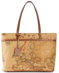 Alviero Martini 1A Classe - Klassische Geo-Print-Schultertasche - Lyst