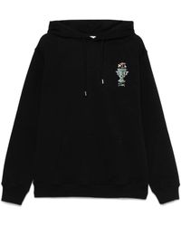 Drole de Monsieur - Schwarzer kapuzenpullover mit tasche - Lyst