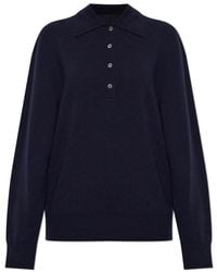 Rohe - Truien & Vesten ,Blauw ,V-Neck Truien - Lyst