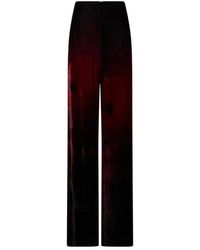 Alberta Ferretti - Straight Trousers - Lyst