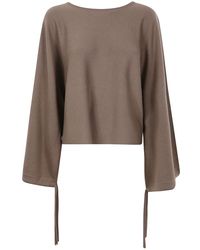 Max Mara - Truien & Vesten ,Bruin ,Stijlvolle Gebreide Trui Frais - Lyst