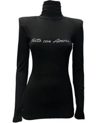 Giulia N Couture - Schwarzer Rollkragenpullover - Lyst