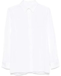 Givenchy - Wit Poplin Overhemd Met 4G-Borduursel - Lyst