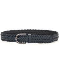 HUGO - Accessoires ,Blauw ,Roul-Wnl Gevlochten Riem - Lyst