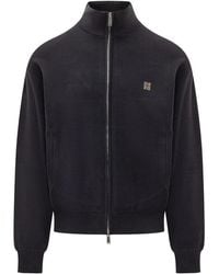 DSquared² - Hoodies & Sweatvesten ,Blauw ,Ribbed Zip Cardigan - Lyst