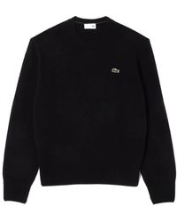 Lacoste - Rondgebreide Trui - Lyst