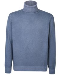 Dell'Oglio - Blauwe Gebreide Kleding Aw23 - Lyst