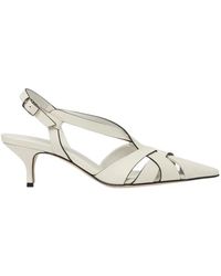 SCAROSSO - Off Calf Slingbacks - Lyst