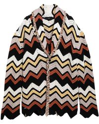 Alanui - Gehaakte Zig Zag Cardigan - Lyst