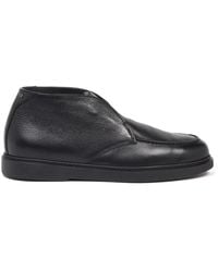Baldinini - Tumbled Leather Ankle Boot - Lyst
