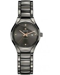 Rado - Accessoires ,Grijs ,True Automatic Diamonds - Lyst
