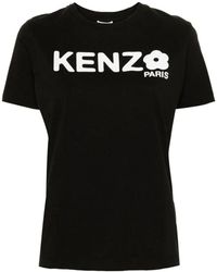 KENZO - Stilvolles schwarzes baumwoll t-shirt - Lyst
