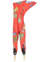 Versace - Zijde Sjaal Met Print Charm 55 Cm - Lyst