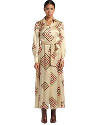 Momoní - Hemd Kleid Mit Knopf Und Gürtel - Lyst