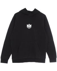 adidas - Fitness ,Zwart ,Katoen 3D Trefoil Hoodie Sweatshirt - Lyst