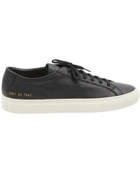 Common Projects - Schoenen ,Zwart ,Leer Archilles Premium Leather Sneaker - Lyst