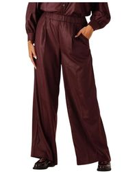 RUBY TUESDAY - Broeken ,Rood ,Polyester Rode Wijde Broek Phillip - Lyst