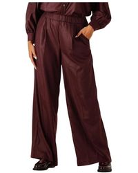 RUBY TUESDAY - Broeken ,Rood ,Polyester Rode Wijde Broek Phillip - Lyst