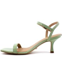 Guess - Schoenen ,Groen ,Leer Sandalen Met Hoge Hak - Lyst