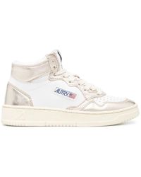 Autry - Schoenen ,Wit ,Medalist Mid Bicolor High Top Sneakers - Lyst