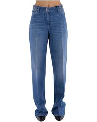 Versace - Stone wash loose-fit denim jeans - Lyst