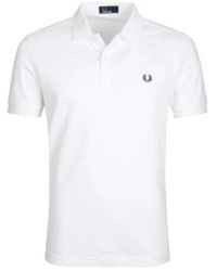 Fred Perry - Tops ,Wit ,Katoen Solid Color Polo Shirt M6000 - Lyst