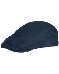 Barbour - Accessoires ,Blauw ,Katoen Finnean Flat Cap - Lyst