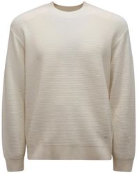 Armani - Round-Neck Knitwear - Lyst