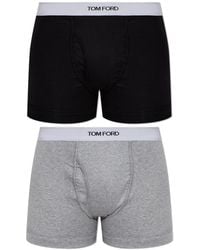 Tom Ford - Ondergoed ,Veelkleurig ,Katoen Katoenen Boxer Briefs Twee-Pack - Lyst