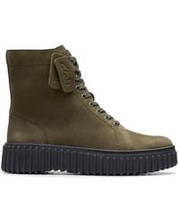 Clarks - Grüner stiefelette,schwarzer lederstiefelette,funny cedar stiefelette - schwarz - Lyst