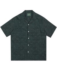 Portuguese Flannel - Camicia in lino paisley verde jacquard - Lyst