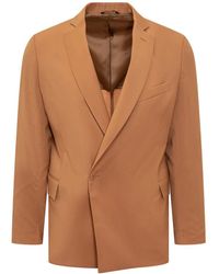Costumein - Jassen ,Bruin Single Breasted Blazer - Lyst