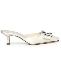 Manolo Blahnik - Heeled Mules - Lyst