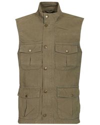 Barbour - Jassen ,Groen ,Katoen Corbridge Cotton Vest - Lyst