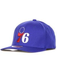 Mitchell & Ness - Accessoires ,Blauw ,Wol Nba Team Ground 2.0 Snapback Pet - Lyst