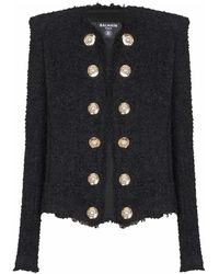 Balmain - Edge-To-Edge Tweed Jack - Lyst