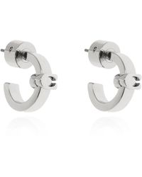 COACH - Signature C Large Hoop Earrings - Lyst