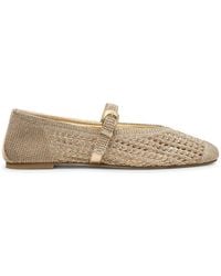 Stuart Weitzman - Schoenen ,Geel ,Leora Mary Jane Flat - Lyst