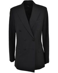 Theory Cool Double-breasted Jacket - Zwart