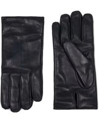 Emporio Armani - Handschuhe Mit Logo-Prägung - Lyst