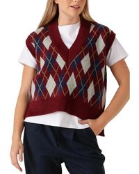 co'couture - Row Check Vest - Lyst