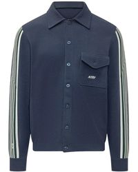 Autry - Truien & Vesten ,Blauw ,Jacket Main Knit - Lyst
